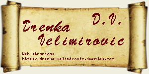 Drenka Velimirović vizit kartica